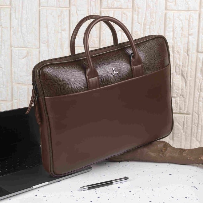 Mochi Unisex Brown Formal Laptop Bags