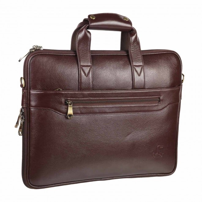 Mochi Men Brown Leather Bag (SKU: 37-4840-12-10)