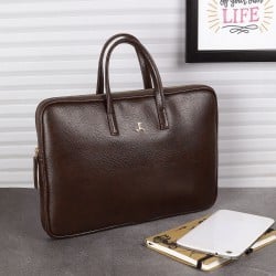 Unisex Adults Brown Casual Laptop Bags