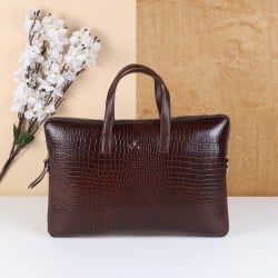 Unisex Adults Brown Casual Laptop Bags