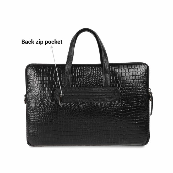 Mochi Unisex Adults Black Casual Laptop Bags (SKU: 37-56-11-10)