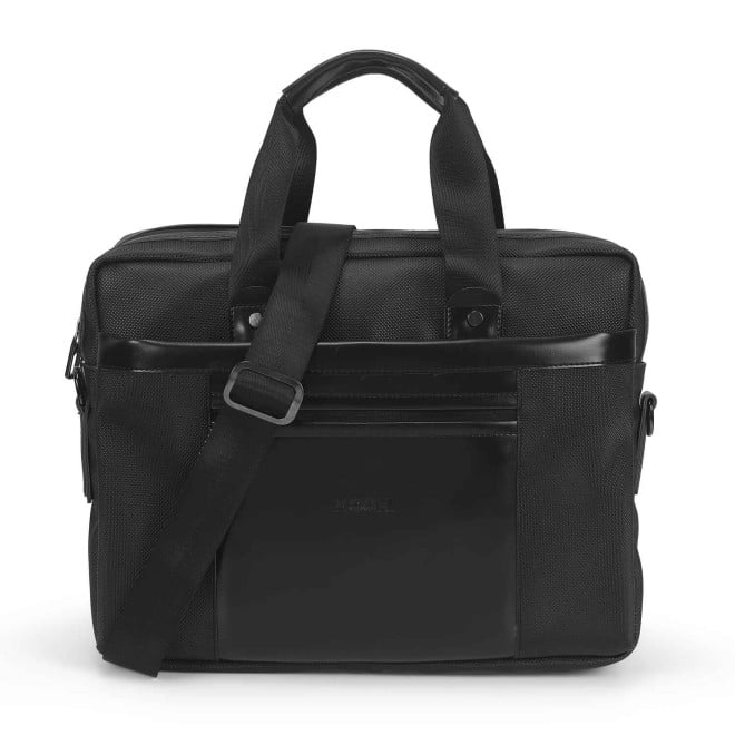 Mochi Unisex Adults Black Casual Laptop Bags (SKU: 37-59-11-10)