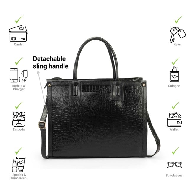 Mochi Women Black Satchel Bag (SKU: 37-70-11-10)