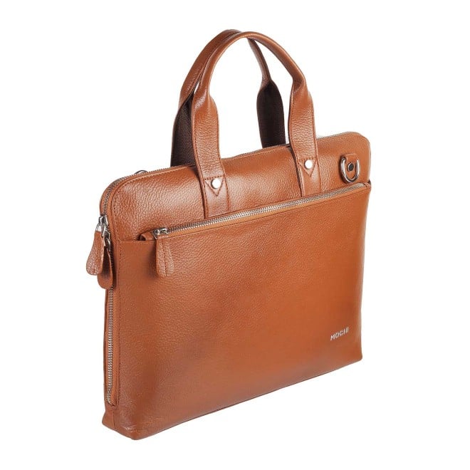 Mochi Men Tan Leather Bag (SKU: 37-7723-23-10)