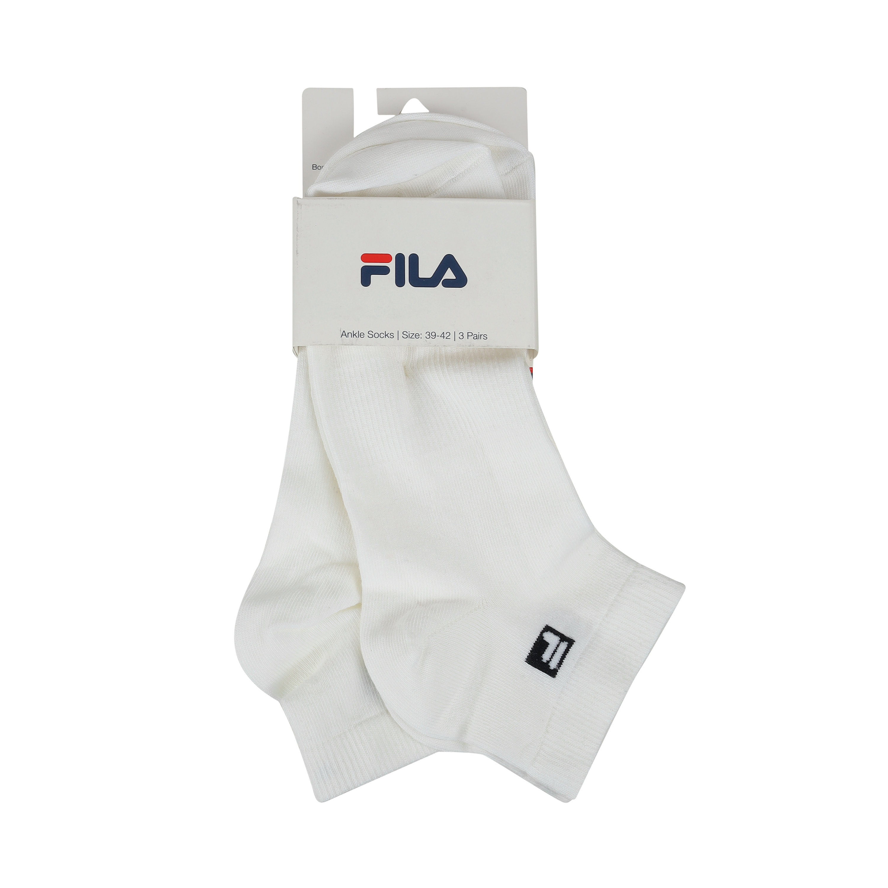 Fila Men White Ankle Length Socks (SKU: 374-130025376-16-10)