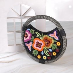 Women Black Ethnic-Wedding Clutches