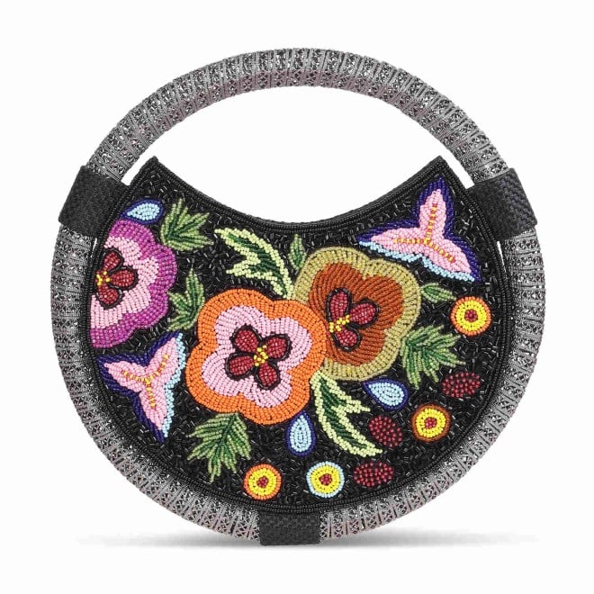 Mochi Women Black Ethnic-Wedding Clutches (SKU: 38-102-11-10)