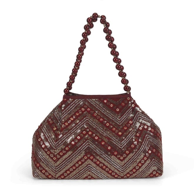 Mochi Women Maroon Ethnic-Wedding Handbags (SKU: 38-113-44-10)