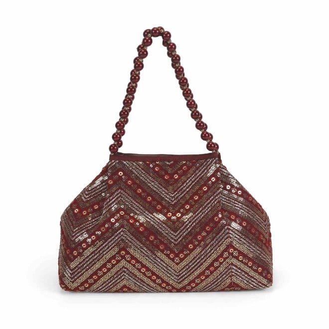 Mochi Women Maroon Ethnic-Wedding Handbags (SKU: 38-113-44-10)