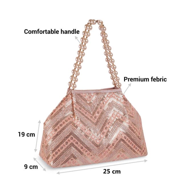 Mochi Women Rose Gold Ethnic-Wedding Handbags (SKU: 38-113-52-10)