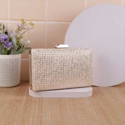 Women Gold Hand Bags Clutches