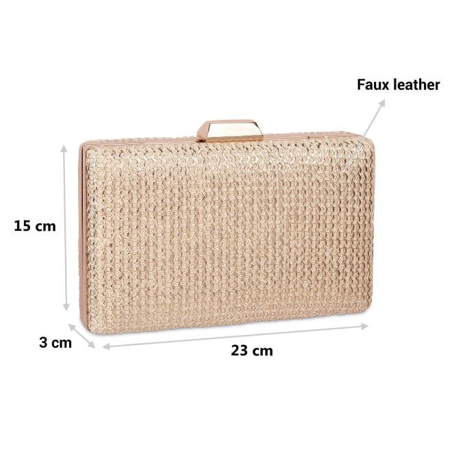 Mochi Women Gold Hand Bags Clutches (SKU: 38-114-15-10)