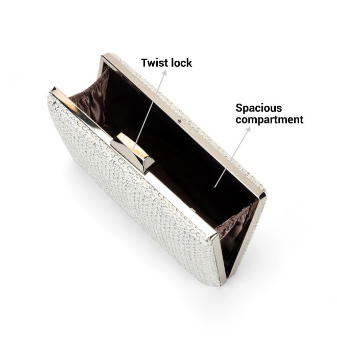 Mochi Women White Hand Bags Clutches (SKU: 38-114-16-10)