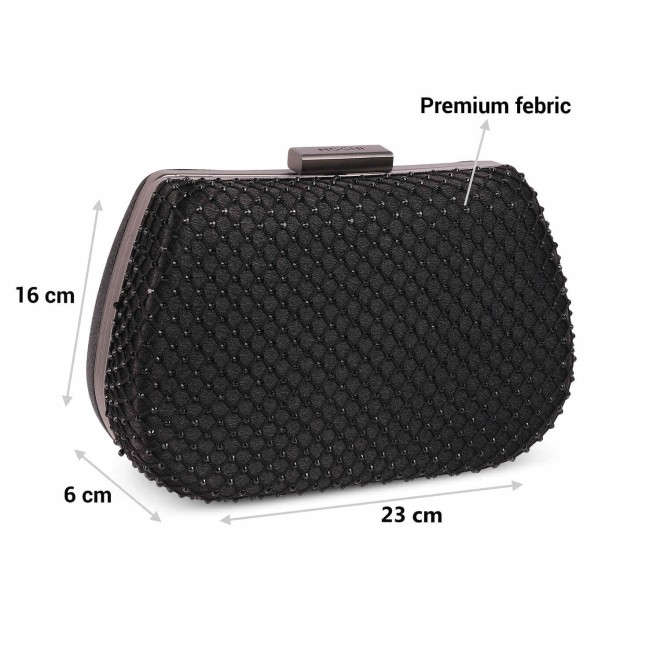 Mochi Women Black Party-Fashion Clutches (SKU: 38-115-11-10)