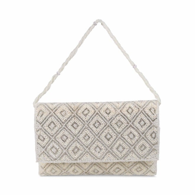 Mochi Women Off White Ethnic-Wedding Clutches (SKU: 38-117-66-10)