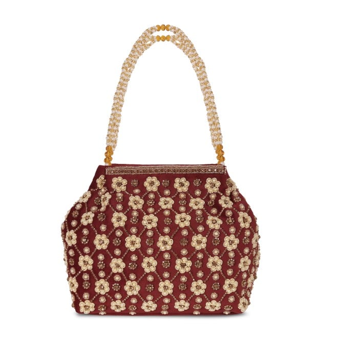 Mochi Women Maroon Hand Bags Potlis