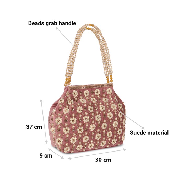 Mochi Women Pink Hand Bags Potlis (SKU: 38-125-24-10)