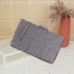 Women Grey Party-Fashion Clutches