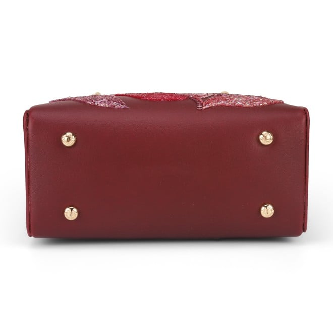 Mochi Women Maroon Satchel Bag (SKU: 38-129-44-10)