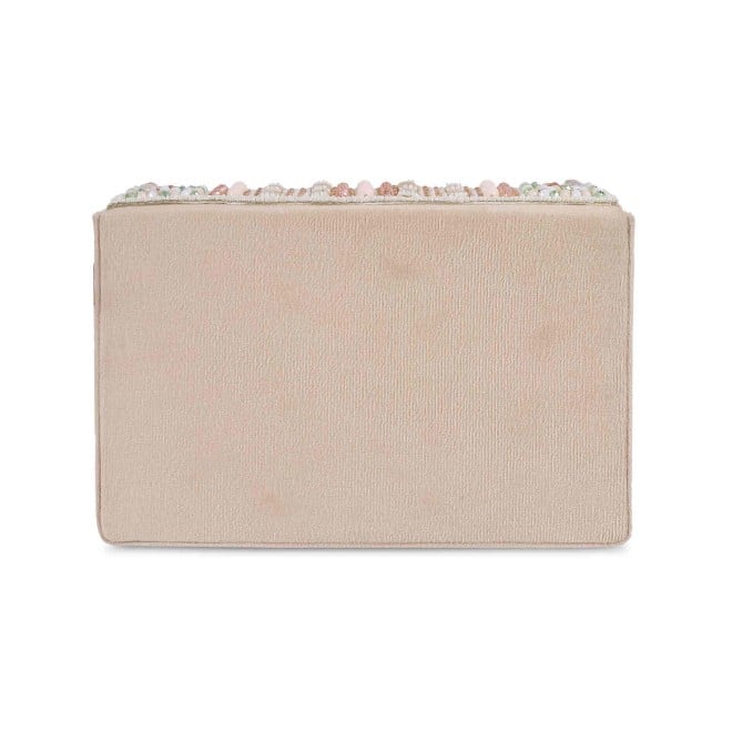 Mochi Women Beige Ethnic-Wedding Clutches (SKU: 38-133-20-10)