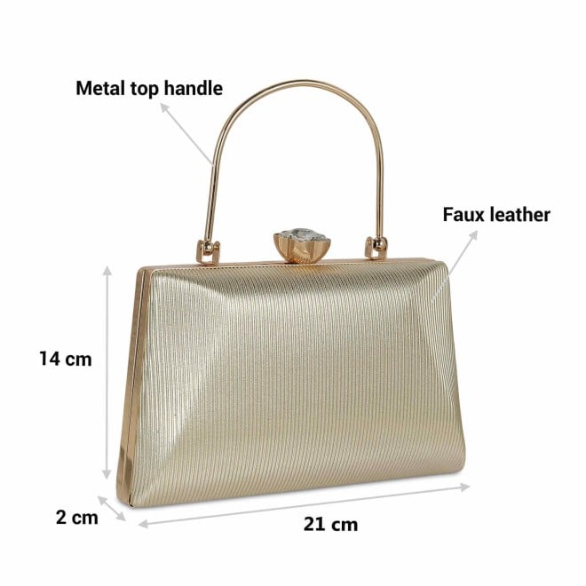 Mochi Women Gold Party-Fashion Clutches (SKU: 38-139-15-10)