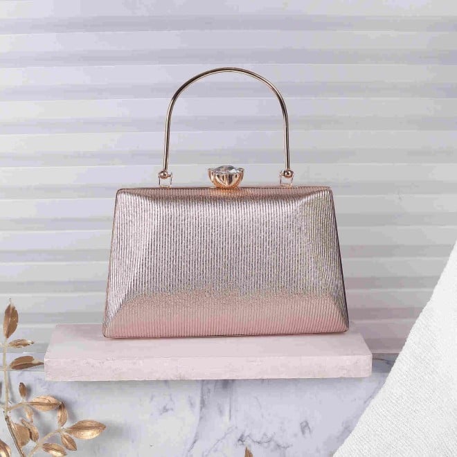 Mochi Women Rose Gold Party-Fashion Clutches