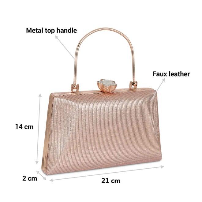 Mochi Women Rose Gold Party-Fashion Clutches (SKU: 38-139-52-10)