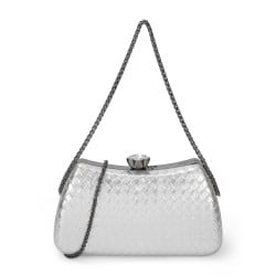 Women Gun-Metal Hand Bags Evening Bag