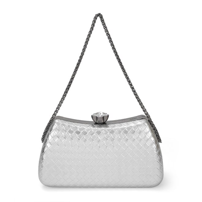 Mochi Women Gun-Metal Hand Bags Evening Bag (SKU: 38-156-29-10)