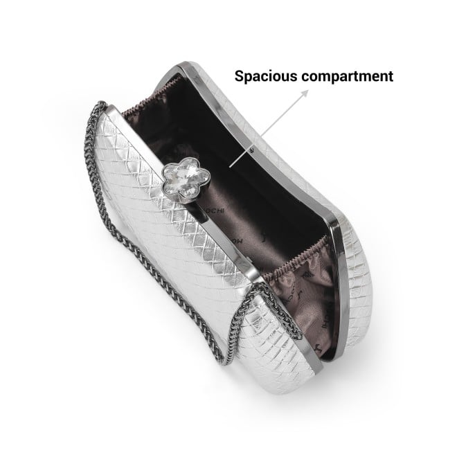 Mochi Women Gun-Metal Hand Bags Evening Bag (SKU: 38-156-29-10)