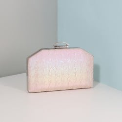 Women Light Pink Ethnic-Wedding Clutches