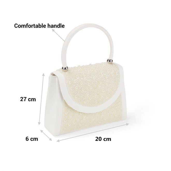 Mochi Women White Hand Bags Evening Bag (SKU: 38-174-16-10)