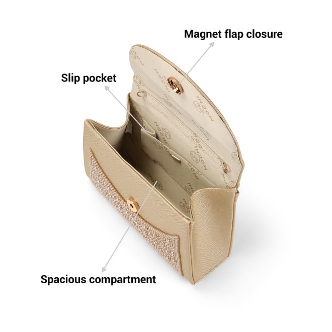 Mochi Women Gold Hand Bags Evening Bag (SKU: 38-174-15-10)
