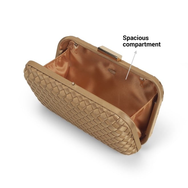 Mochi Women Gold Hand Bags Box Clutch (SKU: 38-184-15-10)