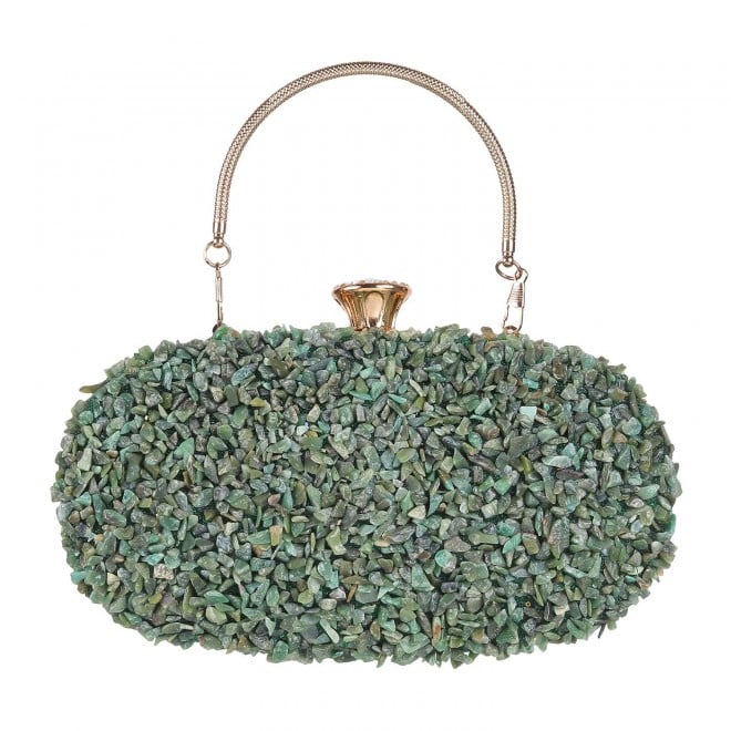 Mochi Women Green Hand Bags Evening Bag (SKU: 38-19-21-10)