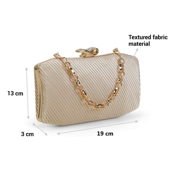 Mochi Women Gold Party-Fashion Clutches (SKU: 38-192-15-10)