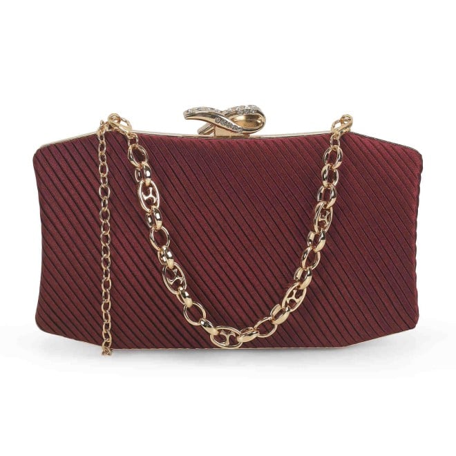 Mochi Women Maroon Party-Fashion Clutches (SKU: 38-192-44-10)