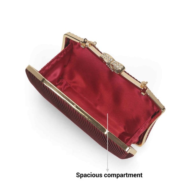 Mochi Women Maroon Party-Fashion Clutches (SKU: 38-192-44-10)