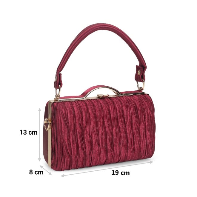 Mochi Women Maroon Hand Bags Evening Bag (SKU: 38-194-44-10)