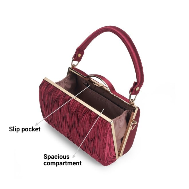 Mochi Women Maroon Hand Bags Evening Bag (SKU: 38-194-44-10)
