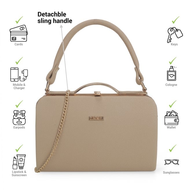 Mochi Women Beige Hand Bags Evening Bag (SKU: 38-195-20-10)