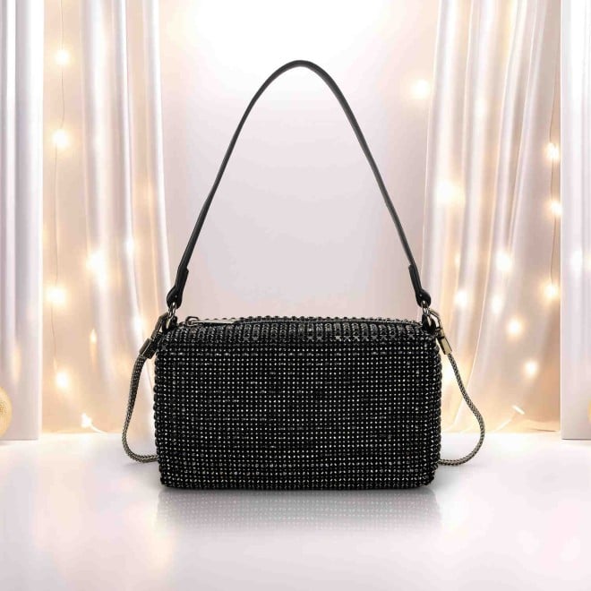 Mochi Women Black Party Fashion Handbags (SKU: 38-201-11-10)