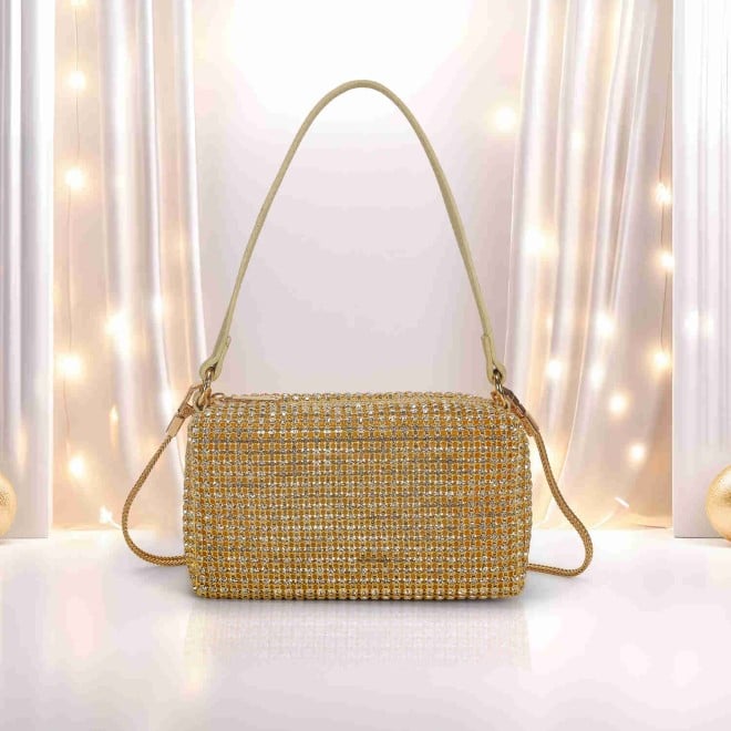 Mochi Women Gold Party Fashion Handbags (SKU: 38-201-15-10)