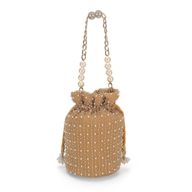 Mochi Women Light Brown Ethnic Wedding Handbags (SKU: 38-205-41-10)