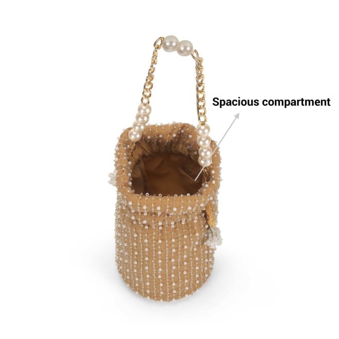 Mochi Women Light Brown Ethnic Wedding Handbags (SKU: 38-205-41-10)