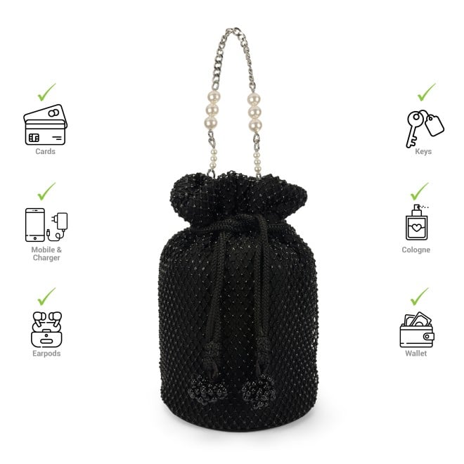 Mochi Women Black Potlis (SKU: 38-206-11-10)