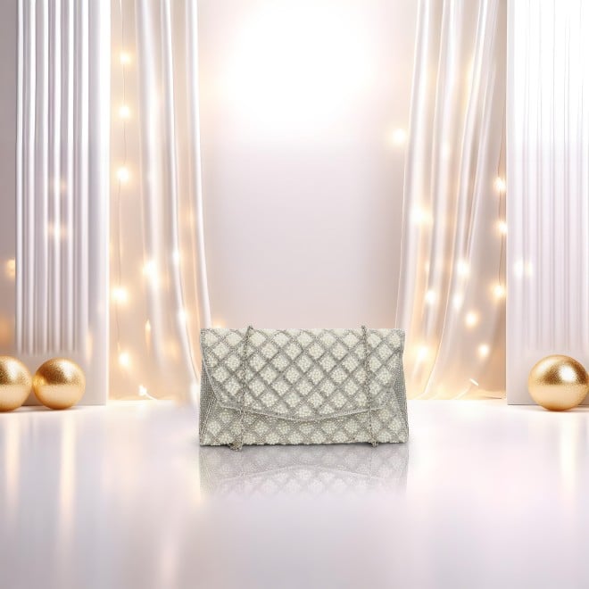 Mochi Women Silver Evening Bag