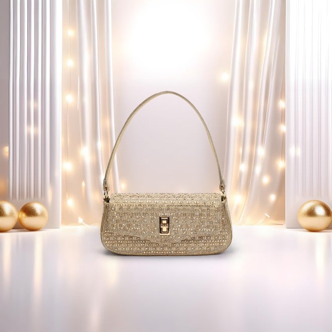 Mochi Women Gold Shoulder Bag