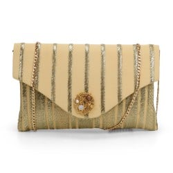 Women Gold Evening Bag