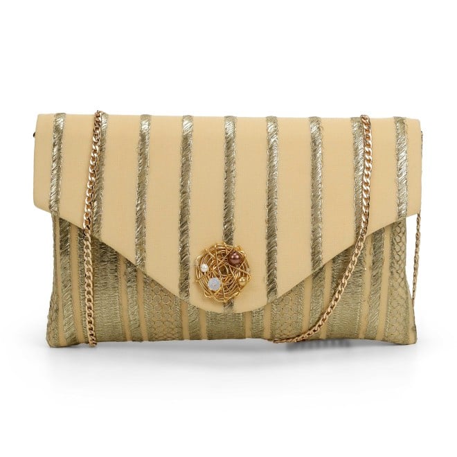 Mochi Women Gold Evening Bag